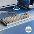 LANGTU LT84 Mechanical Luminous Keyboard, Style: Wired Single-mode Silver Gray Shaft (Dawn)