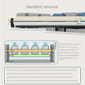 LANGTU LT84 Mechanical Luminous Keyboard, Style: Wireless Tri-Mode RGB Sea-Air Axis Pro ( Whiteout )