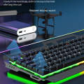 K-Snake Mechanical Feel Keyboard Mouse Kit USB Wired 104 Keycaps Computer Keyboard, Style: Keyboa...