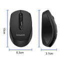 K-Snake W500 Wireless 2.4g Portable Mouse Computer Laptop Office Household Mouse(Black)