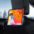 Car Rear Seat Folding Stretchable Headrest Tablet Bracket, Color: Plastic Clamp Arm