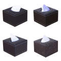 Ancient Pattern Hotel Restaurant Leather Square Paper Box Car Tissue Box