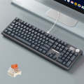 LANGTU LT104 Mechanical Keyboard Backlight Display Flexible DIY Keyboard, Style: Wired Single Mod...