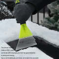 Car De-icer Shovel Multifunctional Frost Scraping Snow Sweeping Brush(Green)