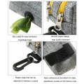 Outdoor Pet Waste Bag Dog Poop Collection Bag(Gray Yellow Dual Zipper)