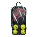 2 Peak Paddles Rackets & 4 Pickleball Balls Set with Carrying Bag Indoor Outdoor Sports Equipment...