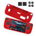 JYS JYS-SD011 For Steam Deck 7pcs/set Host Silicone Case With Joystick Cap+Touch Board Sticker Se...