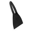 Mini Car Snow Shovel Multifunctional Silicone Anti-Slip Handle De-Icing Tool(Black)