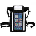 Swimming Touch Screen Mobile Phone Waterproof Bag Bicycle Waterproof Front Beam Bag(Black)