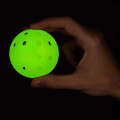 LEIJIAER 40 Holes Luminous Pickleball Outdoor Plastic Hole Ball(Yellow)