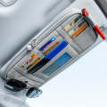 Car Driver License Storage Bag Sun Visor Sunglasses Card Holder, Color: Gray