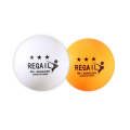 REGAIL 6pcs Training Table Tennis, Model: Single Suction (Yellow)