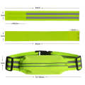 Women Men Running Bag Adjustable Reflective Waist Pouch Pack, Spec: 1 Belt+4 Arm Band(Fluorescent...