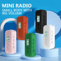 AM+FM Dual-Band Radio Portable Digital Display Mini Radio With 3.5mm Headphone Jack(Black)