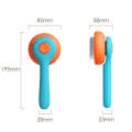 Cat Hair Removal Needle Comb Pet Cleaning Bath Comb(Blue And Orange)