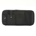Car Sun Visor Multifunctional Storage Bag Glasses ID Holder(Black)