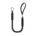 Pier Stainless Steel Clamp Boat Rope Accessories PWC Built-In Buffer Kayak Mooring Cable(Black Bl...