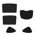 5pcs /Set For Tesla Model Y Ice Crystal Sunshade Car Roof Front And Rear Sunroof Shade(Black)