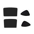 4pcs /Set For Tesla Model 3 Ice Crystal Sunshade Car Roof Front And Rear Sunroof Shade(Black)