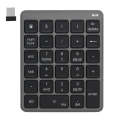 KN-980 28 Keys Portable Wireless Digital Quiet Keypad Computer External Digital Password Keypad(G...