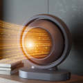 380W Earth Little Sun Heater Home Energy Saving Electric Stove Desktop Mini Heater  EU Plug(Yellow)