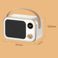 1200W Electric Heater Winter Hand Warmer with Screen Display,EU Plug(White)