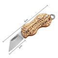 Peanut Shape Necklace Knife Carry Stainless Steel Folding Knife(Random Color Delivery)