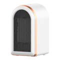 Small PTC Table Heater Household Portable Silent Air Heater, Style: EU Plug(White)
