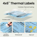 500sheets 46 Inch Stickers Thermal Label Paper For Phomemo PM-246S / PM-241BT / D520BT, Style: ...