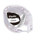 For Phomemo P12 / P12 Pro 12mm x 4m Consumables Label Ribbon, Style: Black Word On Transparent Sy...