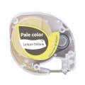 For Phomemo P12 / P12 Pro 12mm x 4m Consumables Label Ribbon, Style: Gray Word on Lemon Yellow Th...