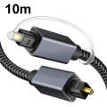 10m Digital Optical Audio Output/Input Cable Compatible With SPDIF5.1/7.1 OD5.0MM(Gray)
