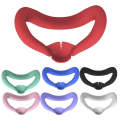 For Meta Quest 3 Silicone Face Cover Eye Mask with Nose Pad(Red)