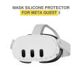 For Meta Quest 3 Helmet Protective Case Anti-scratch Sweat-Proof Shell VR Accessorie(Light Grey)
