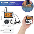 QL-06 Portable FM/AM Digital Display Two-Band Listening Test Radio, Style: EU Version(Dark Green)