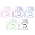 For Polaroid Mini 12 Body Camera Small Round Point Sunflower Sticker, Color: Blue