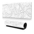 Large Abstract Mouse Pad Gamer Office Computer Desk Mat, Size: 400 x 900 x 2mm(Abstract Fluid 23)