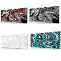 Large Abstract Mouse Pad Gamer Office Computer Desk Mat, Size: 300 x 700 x 2mm(Abstract Fluid 28)