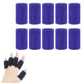 10pcs/set Basketball Riding Finger Sleeves Finger Joint Stretch Knit Sports Protectors, Color: Blue