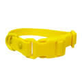 Adjustable Leash Dog Collar Waterproof Pet Traction Coil, Size: M(Yellow)