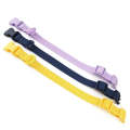 Adjustable Leash Dog Collar Waterproof Pet Traction Coil, Size: L(Purple)