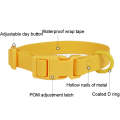Adjustable Leash Dog Collar Waterproof Pet Traction Coil, Size: S(Yellow)