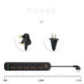 A03 2m 3000W 5 Plugs + 4-USB Ports Multifunctional Flame-retardant Socket with Switch(UK Plug)