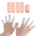 5pcs/Set Gel Finger Cots Hand Joint Crack Protector, Color: Open Style Skin Tone