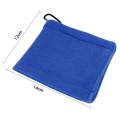 Golf Ball Cleaning Utility Towel Wet And Dry Used Golf Cleaning Terry Towel With Hook(Blue)
