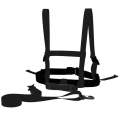 Outdoor Ski Training Chest Carrier Child Safety Fall Prevention Traction Lanyard(Black)