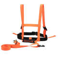 Outdoor Ski Training Chest Carrier Child Safety Fall Prevention Traction Lanyard(Orange)