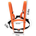 Outdoor Ski Training Chest Carrier Child Safety Fall Prevention Traction Lanyard(Orange)