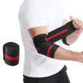 Compression Elbow Bandage Wrap Sports Elbow Protector 120x8cm(Red)