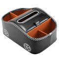 Cat Supplies Leather Storage Box Car Split Paper Tissue Box, Color: Carbon Fiber Silver